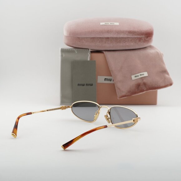 Miu Miu MUA52S 5AK40O Cat Eye Sunglasses - Gold/Grey